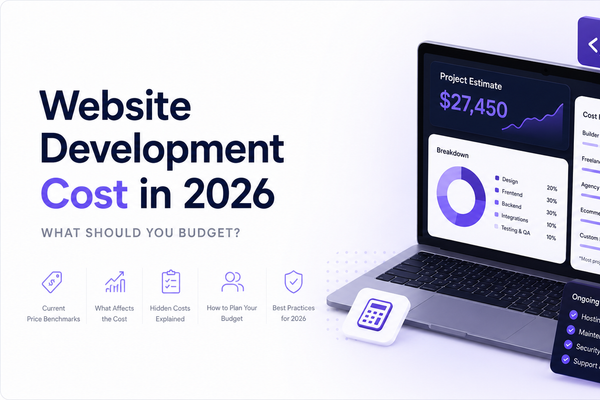 Website development cost in 2026