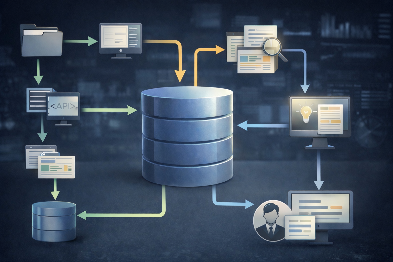 Diagram of Google’s Always On Memory Agent with ingest agent, SQLite memory store, consolidation loop, and query agent.