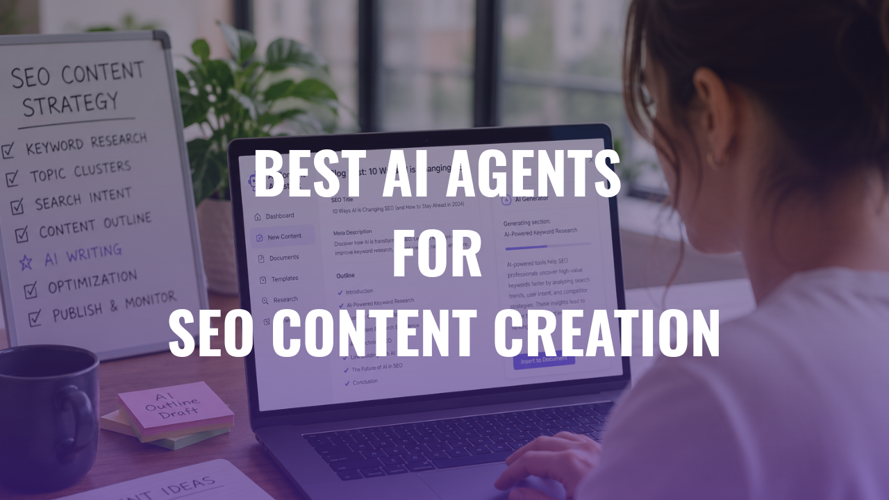 Leading AI agents for SEO content creation in 2026