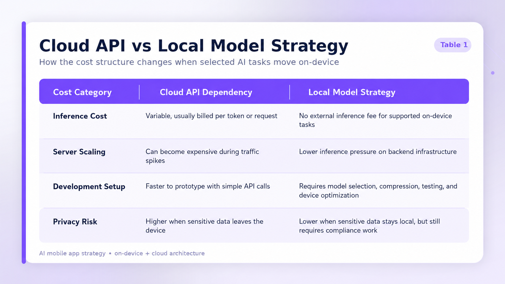Cloud API vs Local Model Strategy