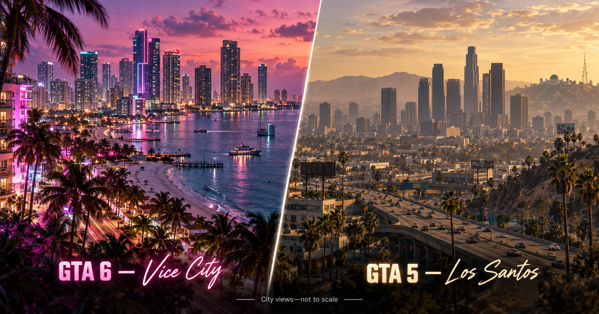 Vice City in GTA 6 beside Los Santos in GTA 5.