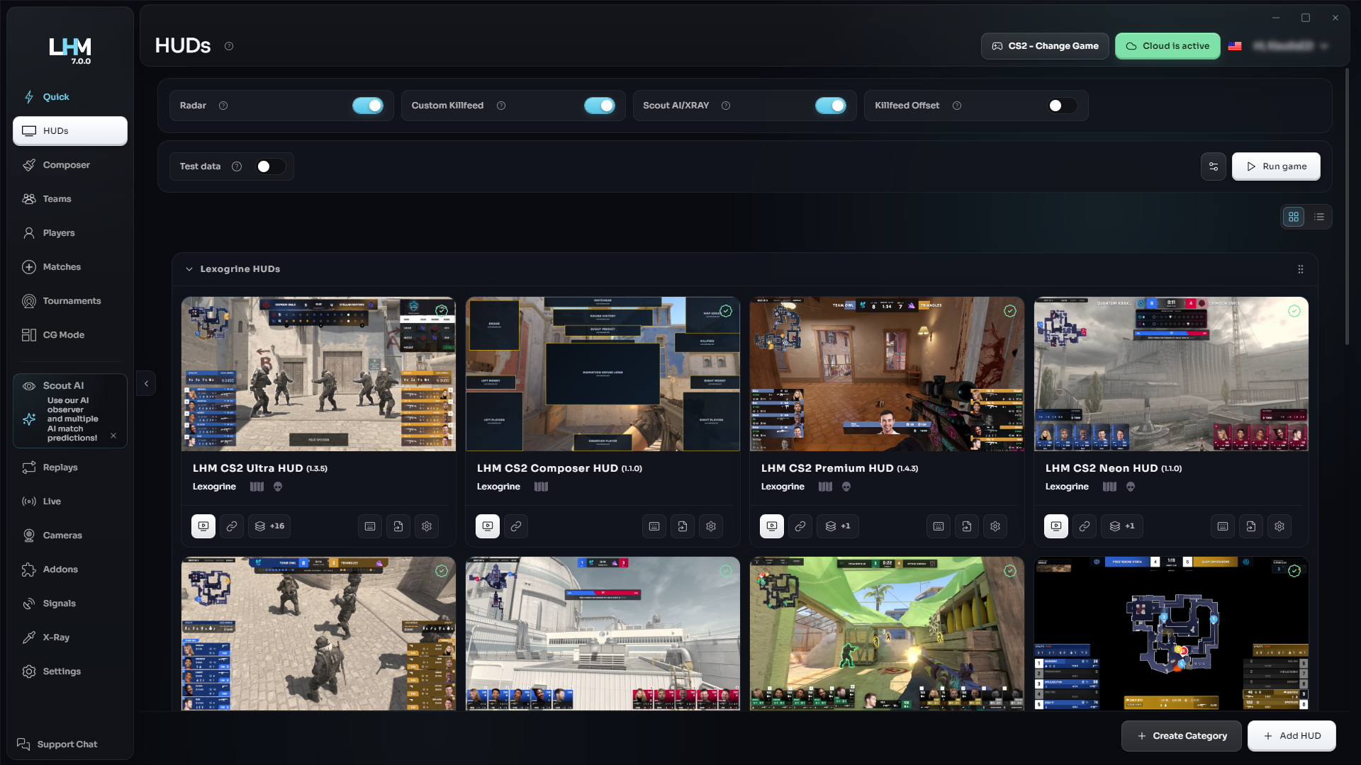 LHM 7 refreshed application interface