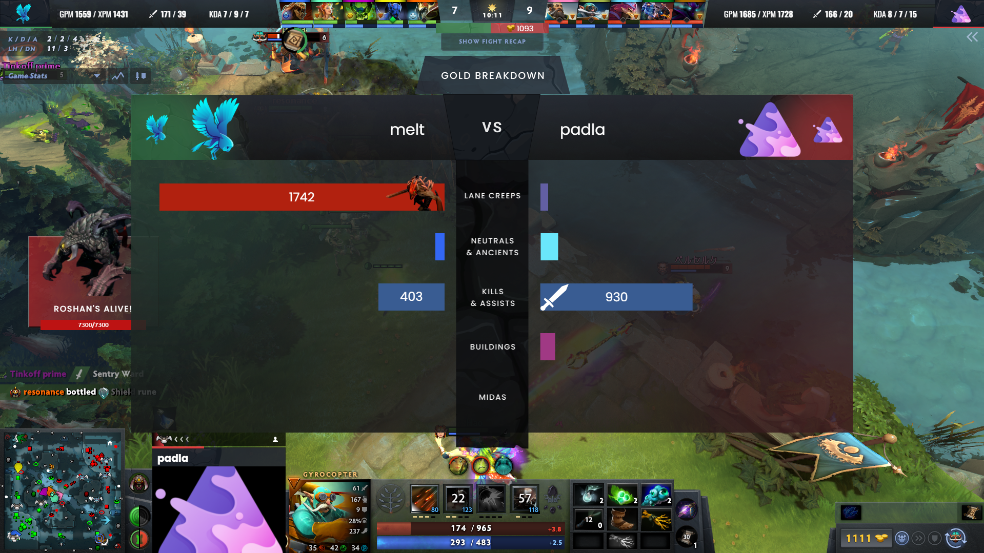 LHM HUD for Dota 2