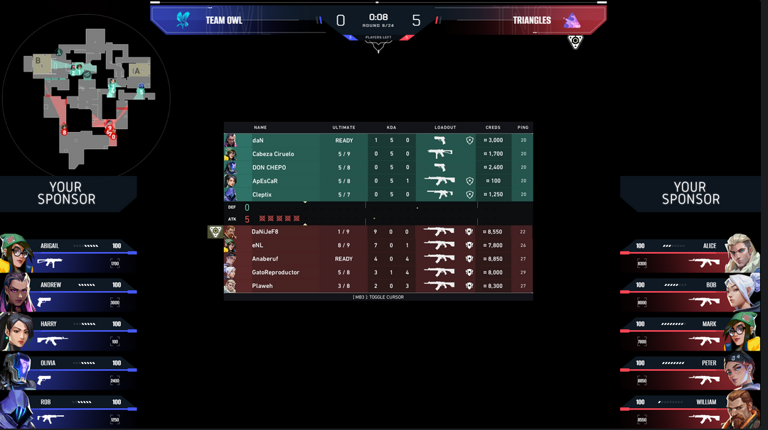 LHM Premium HUD for Valorant - Scoreboard